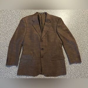 Valentino Uomo Men’s 41R Blazer- Silk Linen Wool Blend, Made in Italy